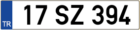 Trailer License Plate